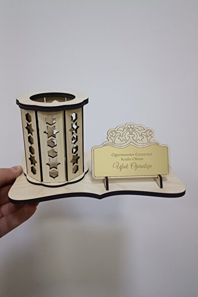 şeyma lazer حامل أقلام خشبي خاص ليوم المعلم الخاص بك في 24 نوفمبر