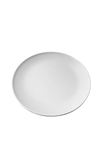A Kalite Melamin 6 Adet 25 cm Beyaz Enternasyonel Servis Tabağı
