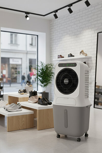 OLIMPIA SPLENDID Peler 25 Kablosuz (Wi‑Fi) Hava Soğutucu Evaporatif Serinletici , 25 L Depo, Kumandalı