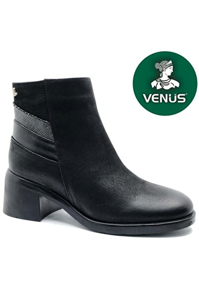 Venüs Women's Genuine Leather Casual Zippered Boots 2551403K - Platinum - 36