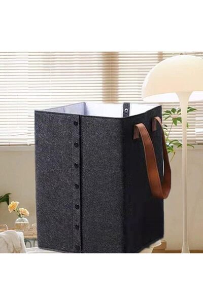 fulina Pure Handmade Felt Material Freestanding Laundry Hamper , Large Waterproof Clothes Hamper Organizer