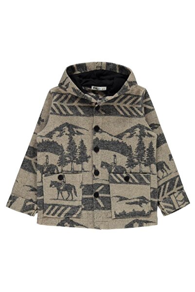 Civil Boys قميص At مطبوع بغطاء للرأس لعمر 10-13 سنة - أسود لعمر 12-13 سنة