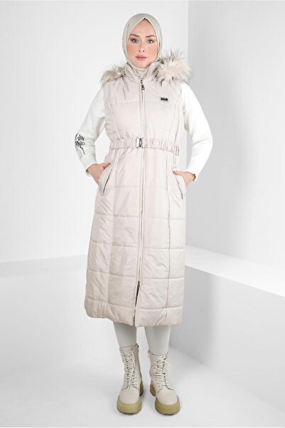 Alvina VESTĂ PUFFY CU BREA 90440