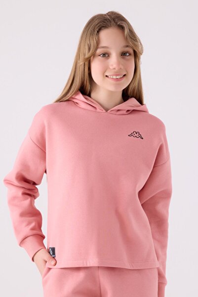 Kappa Delores Girl's Pink Regular Fit Sweatshirt