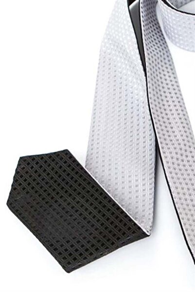 Shoes Center Gray Double-Sided Thin Children's Tie