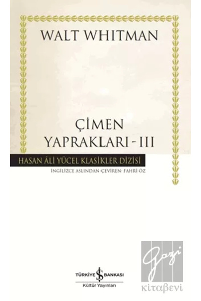 TÜRKİYE İŞ BANKASI KÜLTÜR YAYINLARI Çimen Yaprakları - 3