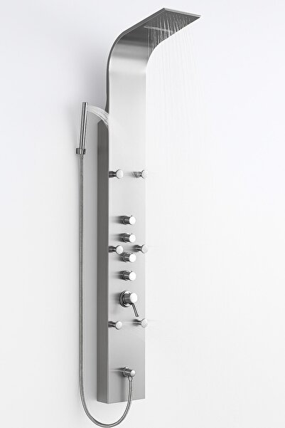 Metaform Shower panel with hydromassage and waterfall NIAGARA, INOX, 4 functions