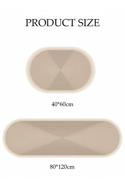 Generic Diatom Mud Bath Mat Set Bathroom Kitchen Rug Mat Extra Absorbent Bath Rugs Non-Slip Quick Drying