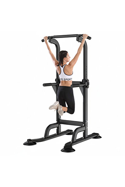 Ehi Power Tower Dip Station Pull Up Bar for Home Gym Adjustable Height Strength Training
