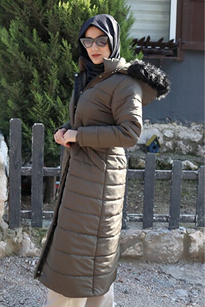 Barbora Palton Hijab pentru femei, de iarnă, de lungime întreagă