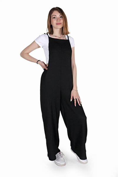 Genel Markalar Günlük Askılı Bol Kesim Yazlık Kadın Tulum