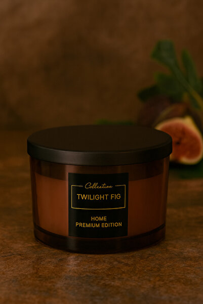 COLLECTİON Decorative scented candle 8x13.5cm Twilight Fig Home Premium Edition