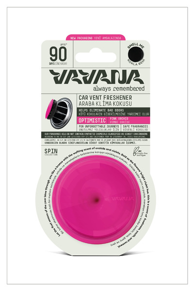 VAVANA Araba Klima Kokusu, Spin Oto Kokusu, Profesyonel Otomobil Kokusu, Araç Parfümü - Optimistic