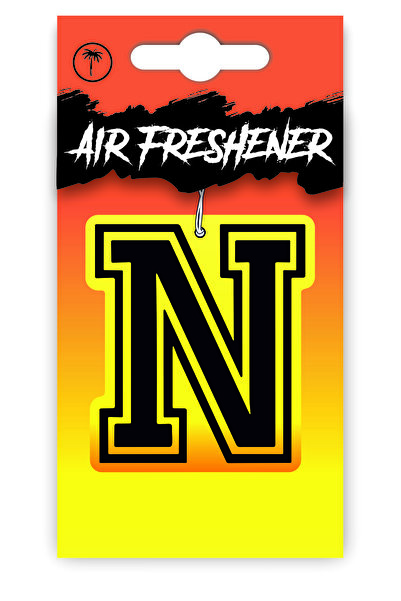 Duftpalm N Harf Tasarımlı Dekoratif Araç Kokusu ve Aksesuarı