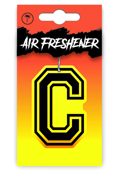 Duftpalm C Harf Tasarımlı Dekoratif Araç Kokusu ve Aksesuarı