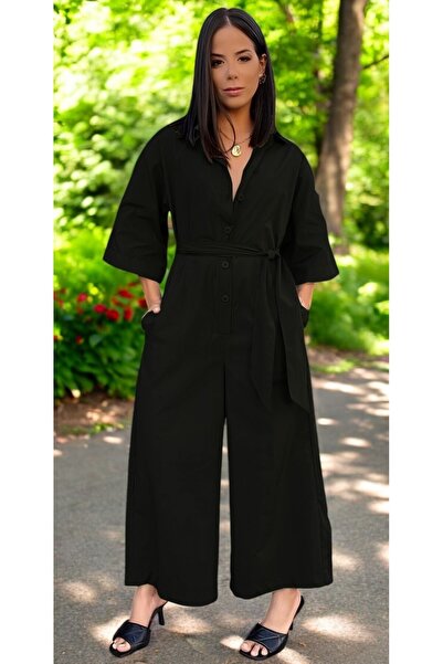 Barbora Keten Günlük Tulum Elbise