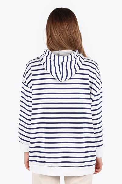 Mckanzie 5041 Смугаста туніка з капюшоном