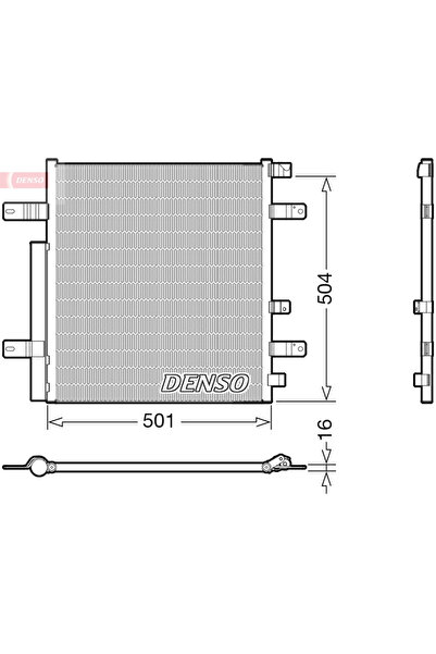 DENSO Condensator Climatizare Mercedes-Benz Atego