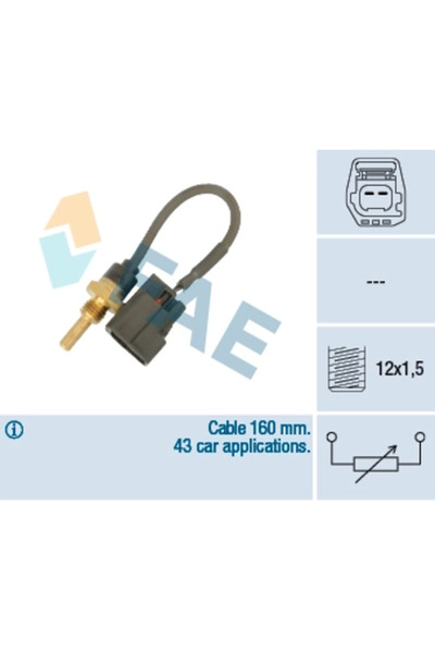 FAE Senzor,temperatura Lichid De Racire Volvo S60 I (384) 2000-2010 Benzina