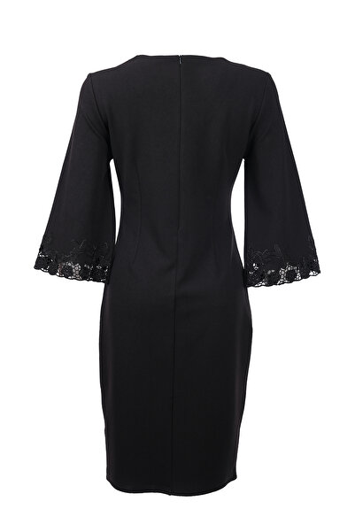 Ekol Φόρεμα με δαντέλα 3/4 μανίκια - Μινιμαλιστικό & Κομψό