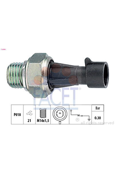 FACET Senzor Presiune Ulei Alfa Romeo Brera (939_) 2006-2011 Diesel