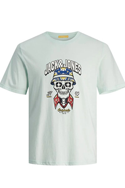 Jack & Jones جاك اند جونز جوركوكونوت SKULL TEE SS CREW NECK LN12255192 سحابة