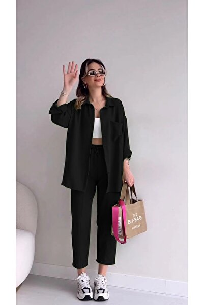 Toridas Linen Casual Double Suit Trousers Shirt