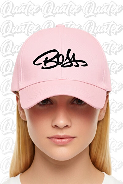 QUATEX قبعة مطرزة أصلية – وردي 100% قطن جبردين موديل للجنسين