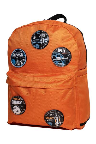 PERLOTUS Replaceable Space Astronomy Themed Unisex Patch Casual Sports Backpack