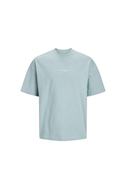 Jack & Jones Tričko Jorsantorını Tee Ss Crew Neck Erkek 12251774 Grey Mist