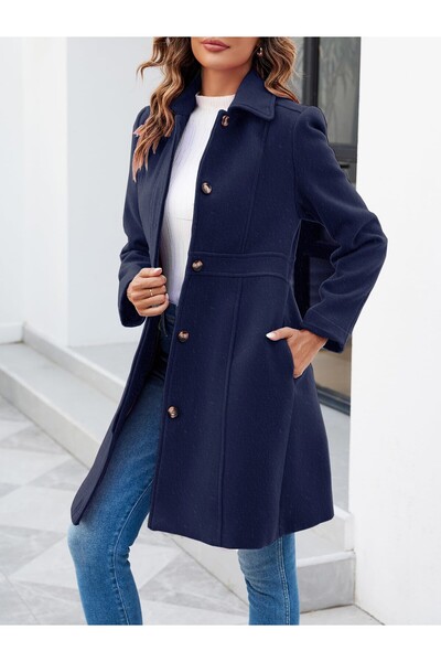 Toridas Dikiş Detaylı Tasarım Kaşe Kaban