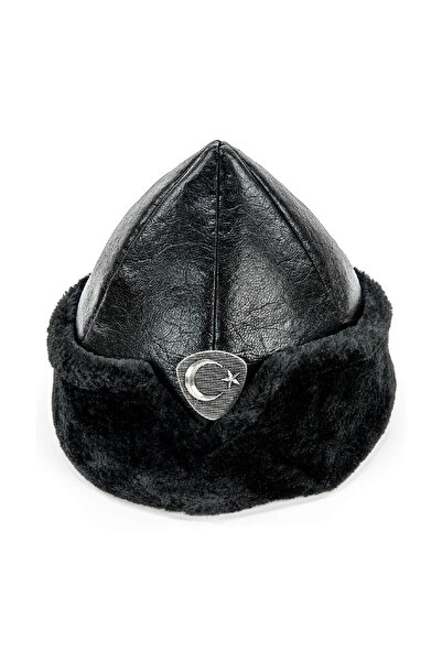 İhvan Ertuğrul Börk Şapka - Garson Boy 5-8 Yaş - Siyah Renk - 2029