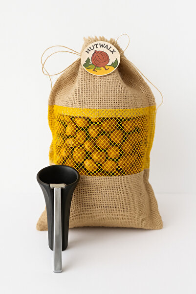 Nutwalk 1 KG Premium Fındık | Jüt Çuval + Kıracak Hediyeli | Özel Hediye Seti