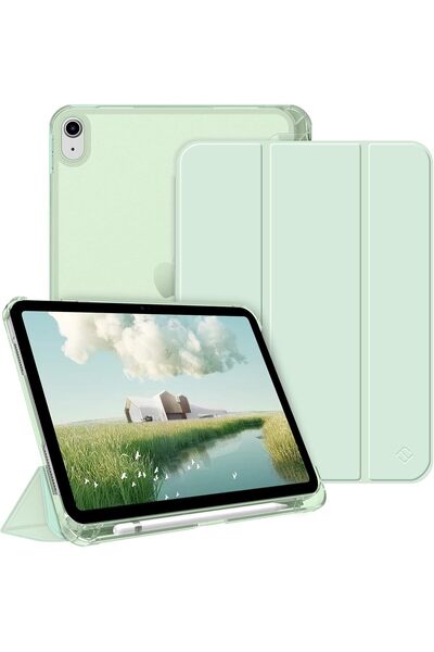 UnDePlus Apple Ipad Air 11inç M2/m3 Air 4/5.nesil 10.9 Uyumlu Kılıf Pu Deri Smart Standlı Case Flip