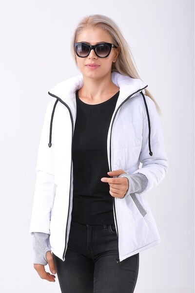 1tarz Günlük Su Geçirmez Kışlık Şişme Kadın Mont