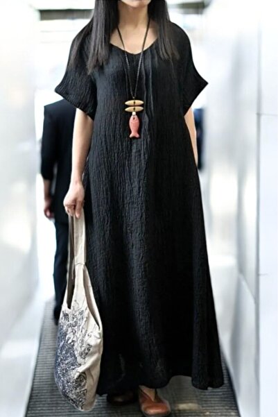 Toridas Yazlık Rahat Keten Elbise