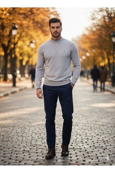 dcn giyim 1985 Men's Half-Thigh Wool Sweater-Herman