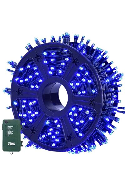 SIKS Instalație liniară de Crăciun, interior/exterior, rolă de 100 m, 8 efect...