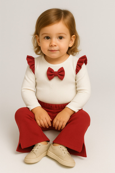 aden kids Girls' Top and Bottom Set with Leggings and Spanish-Style Pants.