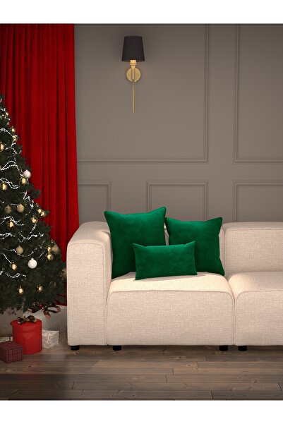 Demor Home وسادة من السلسلة الناعمة ذات المفهوم الجديد لرأس السنة، باللون الأ...