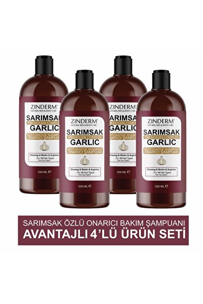 zinderm Trichogen Complex Strengthening Salt-Free Garlic Shampoo |   Anti-Spi...