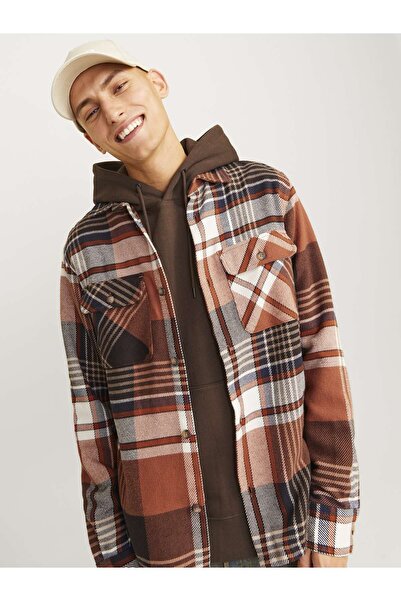 Jack & Jones Jack&Jones Оверсайз риза с каре - Мъжка ежедневна риза