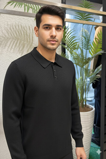 DYNAMO ERKEK TRİKO POLO YAKA KAZAK 7014