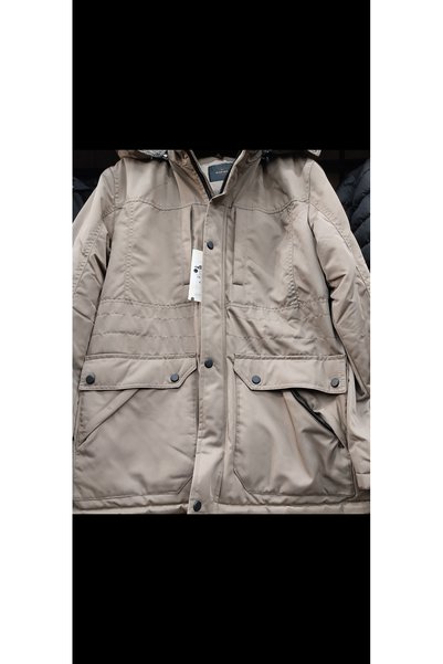 Cinar erkek giyim Long Coat Slimfit Winter Hat with Fleece Linen Fabric Sport