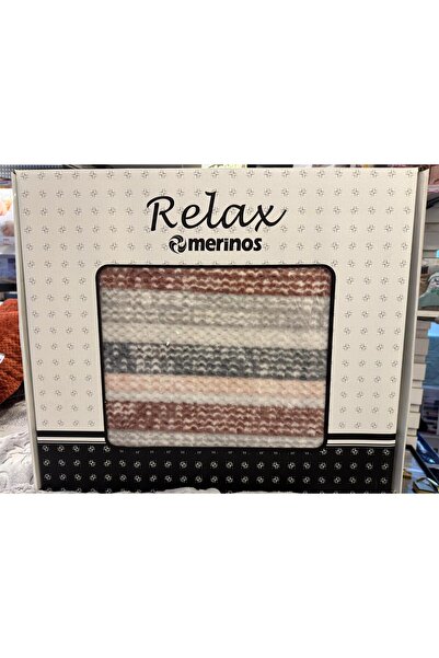 Merinos Relax Double Blanket Color Lines Gray