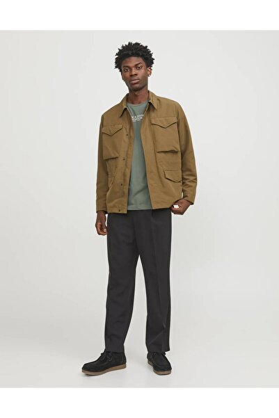 Jack & Jones Ανδρικό πράσινο μπλουζάκι Jack Jones Jprbluarchie Ss Tee Crew Neck Noos 12217167 -21