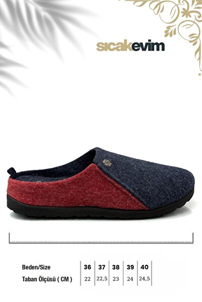 sermoda Γυναικείες παντόφλες εσωτερικού χώρου – Παντόφλες εσωτερικού χώρου με ελαφριά σόλα που κρατά ζεστό τον οίκο Ναυτικό κόκκινο