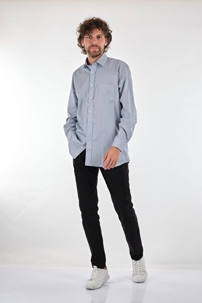 GALLİNİ WORLLD Gallini World Мінімалістична сорочка з довгими рукавами для чоловіків - Повсякденна та ділова