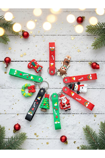 GLANZEND Breloc din silicon 3D cu tematică de Crăciun