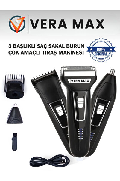 Bluemax Profesyonel Saç Sakal Burun Çok Amaçlı Tıraş Makinesi